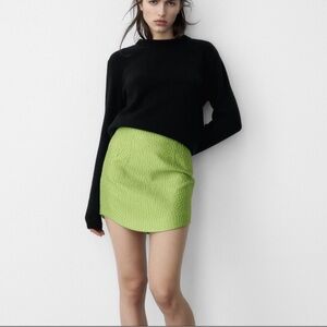 Zara Lime Mini Skirt